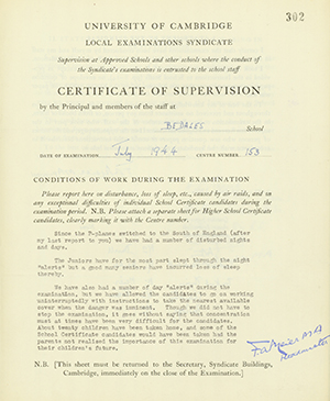 Certificate of Supervision Archives