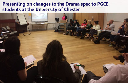 Karen drama blog Goldmsith presentation image with text Karen drama blog Goldmsith presentation image with text