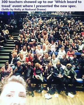 Karen drama blog April 2014 audience selfie with text - image Karen drama blog April 2014 audience selfie with text - image
