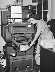Number crunching in the 1960s blog punch card operator image