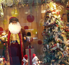 Christmas in New York shop window display Christmas in New York shop window display