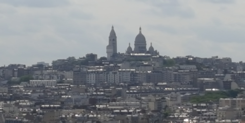 Christmas in New York view of Paris from roof - image