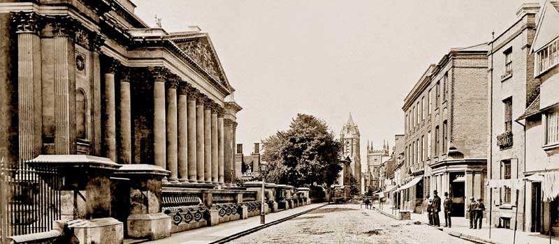 Fitzwilliam museum in 1800s large full page width image