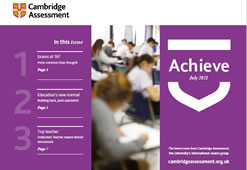 Cambridge Assessment Achieve July 2021 cover