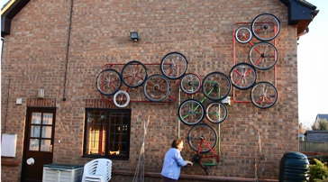 Margaret Kerry bicycle sculpture - image