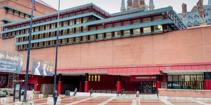 The British Library conference centre entrance