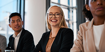 Professional woman smiling