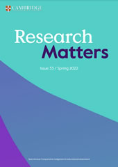 Research Matters 33 cover