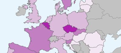 Graph of European participation in employer-sponsored vocational training