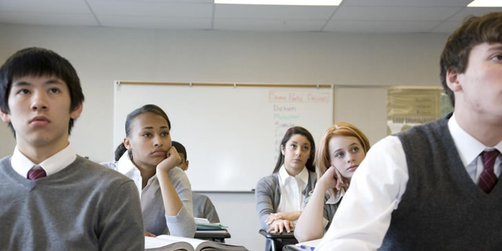 Students in a classroom